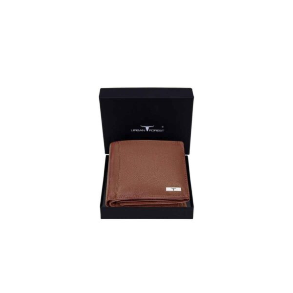 Urban Forest Oliver Redwood Light Brown Leather Wallet for Men, 6 Card Slot - Image 2