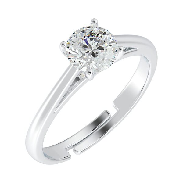 Clara Pure Real 925 Sterling Silver Adjustable Ring Band | Multiple Design Options |Gift for Women and Girls - Image 2