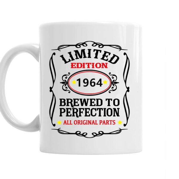 BALAJITRADE 60th Birthday Gift 1964 Gift idea for Men/Women/dad/Present idea/60 Mug Printed Coffee and Tea Ceramic Mug- 320 ML Ceramic Coffee Mug 8566 - Image 2