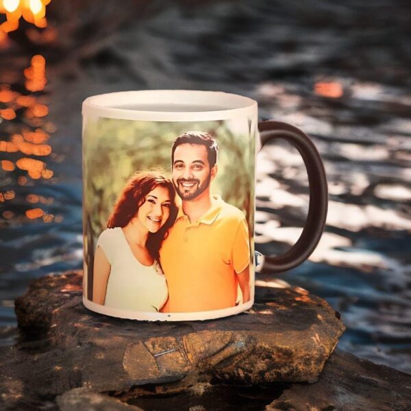 Aousome Personalized Gift Custom Photo Quote Name Wish Ceramic Magic Mug for Birthday Gift, Anniversary Gift Etc 325 ML (Magic White) - Image 5