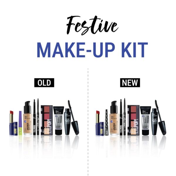 Blue Heaven Festive MakeUp Kit For Women, Fair Tone Combo, (Pack of 8) - Image 4