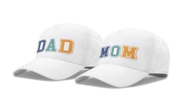 AICA Mom and Dad Cotton Cap Hat - Adjustable Size, 2pcs | Gifts for Mom Dad | Pregnancy Maternity Announcement Reveal Mom Dad to be Gifts Photo Shoot Props Ideas for Mom Dad Parents - Image 7