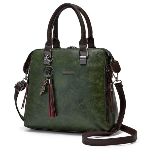 VISMIINTREND Stylish Leather Handbag Box Satchel Shoulder Sling Purse Bags for Women & Girls | Side Bag | Ladies Purse | Travel | Office | Birthday | Anniversary | Wife | Diwali | Wedding | Party - Image 2
