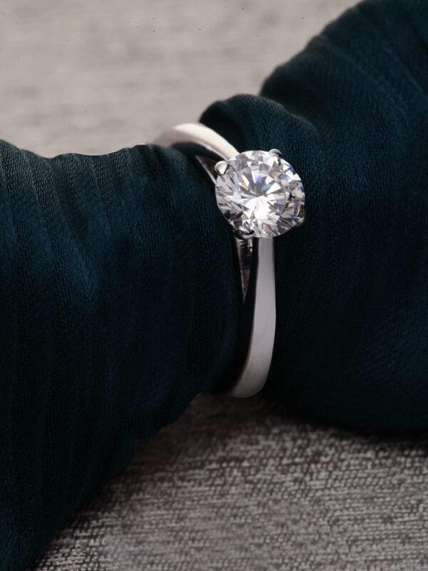 Clara Pure Real 925 Sterling Silver Adjustable Ring Band | Multiple Design Options |Gift for Women and Girls - Image 3