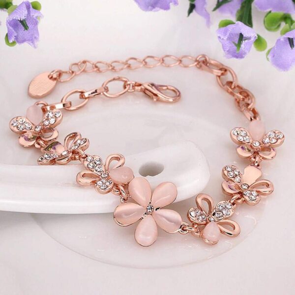 Shining Diva Fashion Latest Collection Gold Plated Combo of 2 Bracelet for Women and Girls (Rose Gold) (cmb285_8306b_9556b) - Image 5