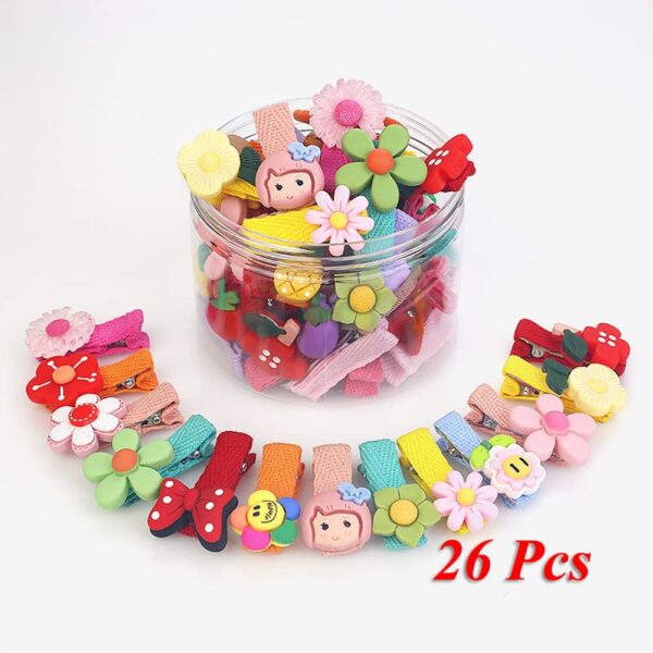 Shining Diva Fashion 26 Pcs Colorful Hair Accessories Hair Clips for Girls Kids Baby Girl Toddlers Women Hairband Hair Band Ties - Image 7