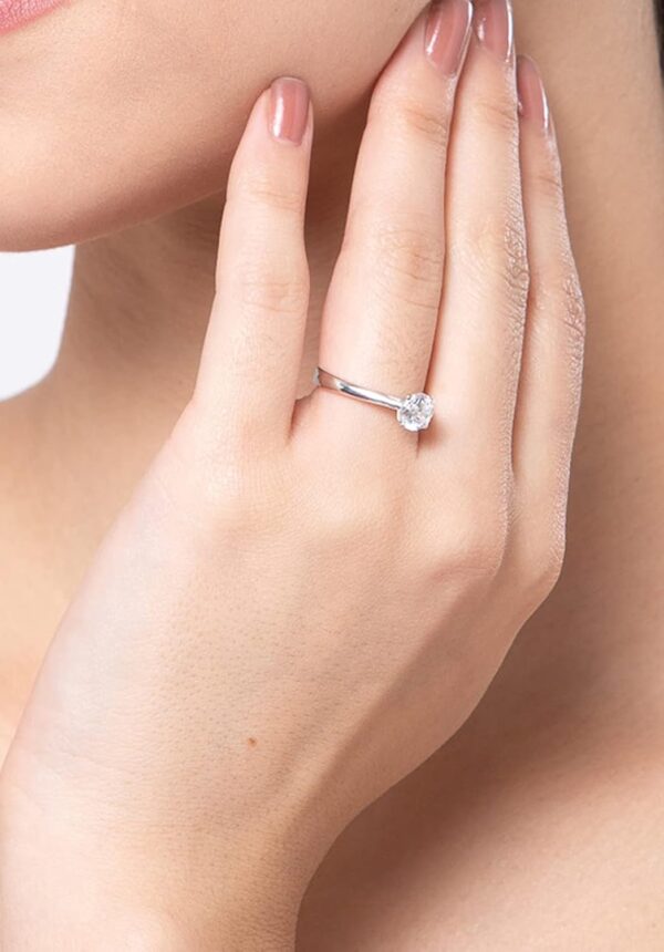 Clara Pure Real 925 Sterling Silver Adjustable Ring Band | Multiple Design Options |Gift for Women and Girls - Image 5