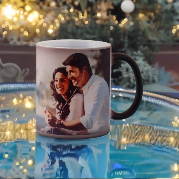 Aousome Personalized Gift Custom Photo Quote Name Wish Ceramic Magic Mug for Birthday Gift, Anniversary Gift Etc 325 ML (Magic White) - Image 2