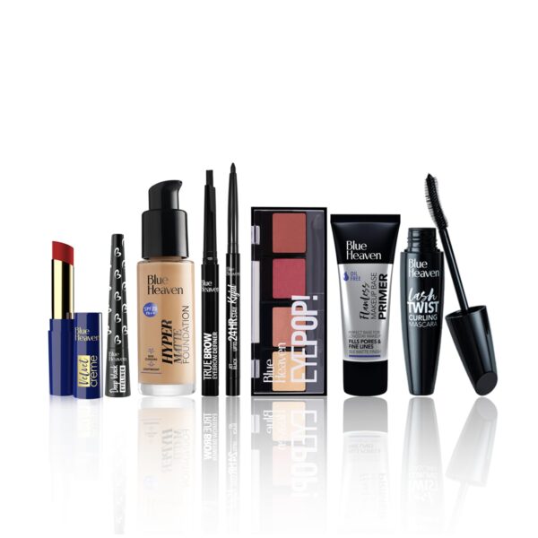 Blue Heaven Festive MakeUp Kit For Women, Fair Tone Combo, (Pack of 8) - Image 3