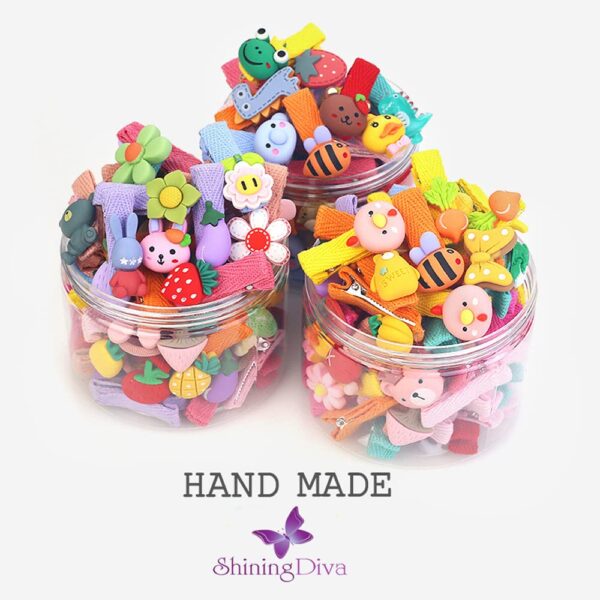 Shining Diva Fashion 26 Pcs Colorful Hair Accessories Hair Clips for Girls Kids Baby Girl Toddlers Women Hairband Hair Band Ties - Image 9