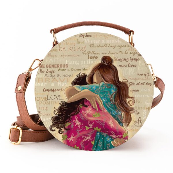 Kalankit Round Sling Bag For Women, Travel Crossbody Bags For Women, Stylish Cross Sling Bags for Women| Valentine Gift For Girlfriend, Birthday Gift For Girl | Vegan Leather - Image 2