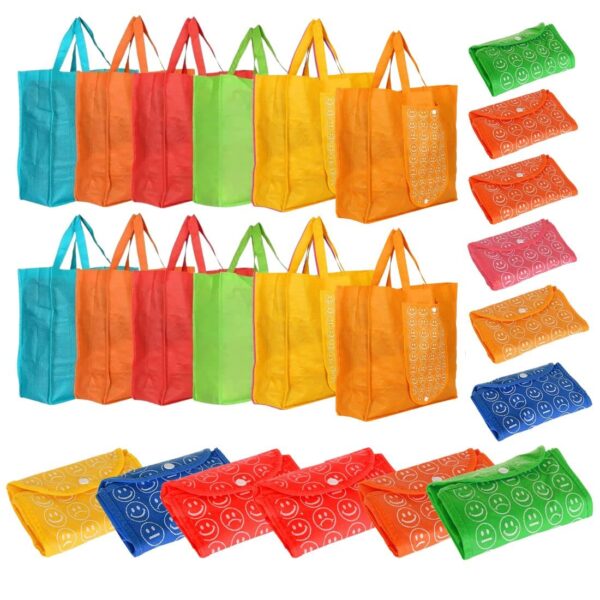Oytra 12 Piece Reusable Shopping Bags Eco Friendly for Gifting Sankranti Foldable Gift - Image 2