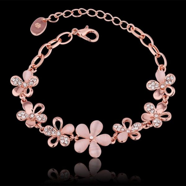 Shining Diva Fashion Latest Collection Gold Plated Combo of 2 Bracelet for Women and Girls (Rose Gold) (cmb285_8306b_9556b) - Image 6