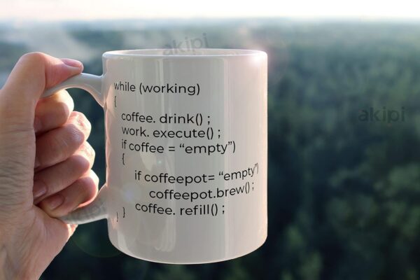 Akipi Coffee++ Program 11oz Coffee Mug Nerd Engineer Idea for Men Science Mug Great Gag for Programmer Geeks Computer Science Developers Coders Ceramic Tea Mugs ARM038 Ceramic Coffee Mug 11oz - Image 4