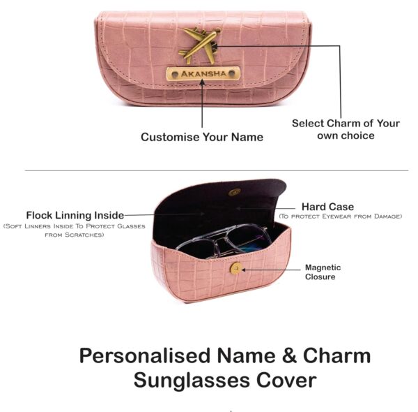 AICA Personalized Name & Charm Self-Textured Leather Wallet Women’s Combo Giftset (NudePink) | Birthday Anniversary Wedding Gifts for Women - Image 5