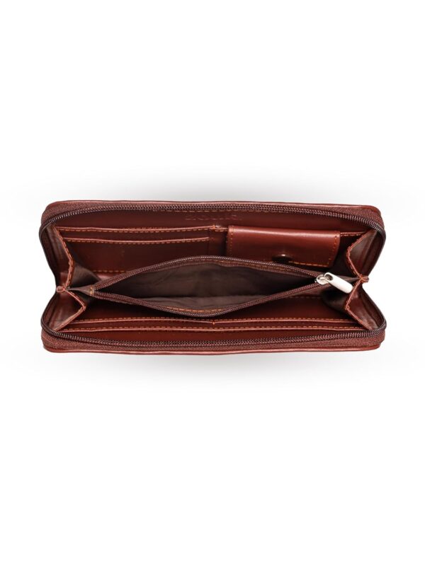 ZOUK Women's Handcrafted Classic Chain Wallet - Image 6