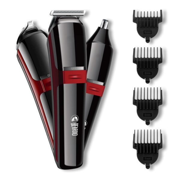 Beardo Ape-X 3-in-1 Multipurpose Trimmer for Men | Grooming Kit :- Trimmer, Shaver, Ear & Nose Trimmer | Stainless Steel self-sharpening blades | USB charge | Gift For Brother | Gift For Friends - Image 2