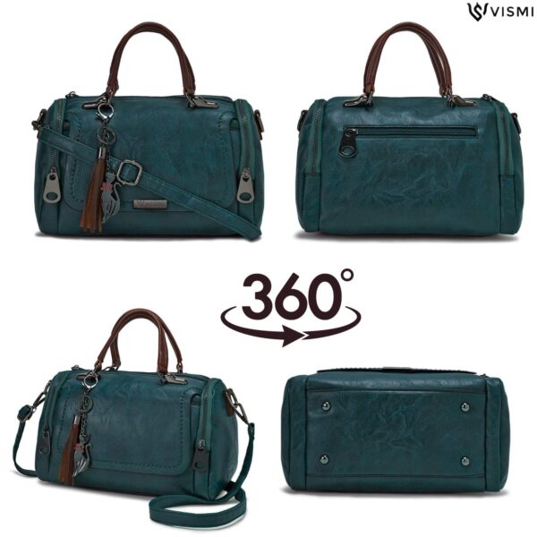 VISMIINTREND Stylish Vegan Leather Handbag Shoulder Purse Satchel Sling Bags for Women and Girls |Ladies Bag for Travel,Work,Office |Birthday/Anniversary Gift for Wife, Sister, Mother | Diwali Gifts - Image 9