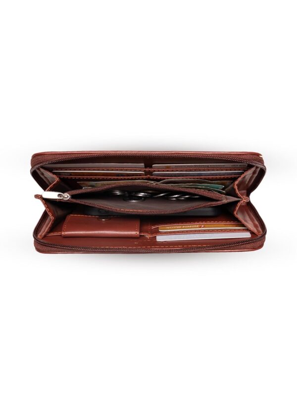 ZOUK Women's Handcrafted Classic Chain Wallet - Image 7