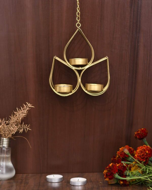 Collectible India Tealight Candle Holder Metal Wall Hanging Wall Art Sconce for Home Living Room Décor /Christmas Decoration Items/Christmas Decorations/Diwali Gifts for Family and Friends - Image 5
