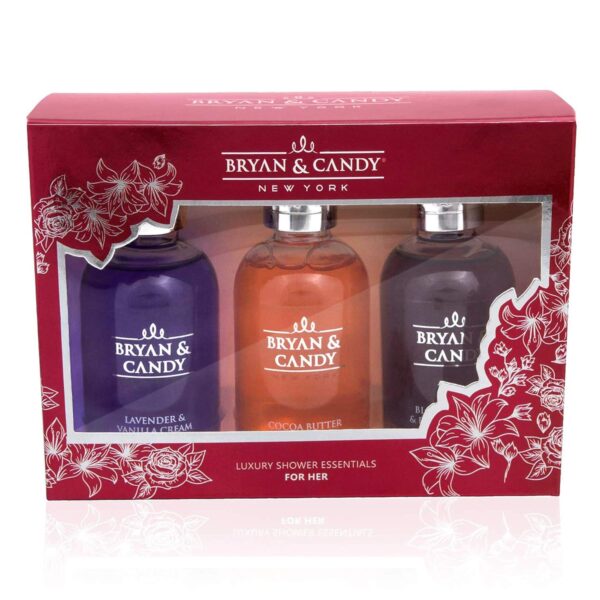Bryan & Candy Luxurious Shower Gel Combo Kit | Diwali Gift Set for Women & Men, pH 5.5 Skin Friendly, Travel Size, Fresh Fragrances 100% Vegan, SLS & Paraben Free (Pack of 3) - Image 2