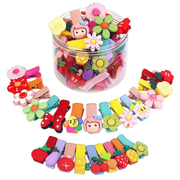Shining Diva Fashion 26 Pcs Colorful Hair Accessories Hair Clips for Girls Kids Baby Girl Toddlers Women Hairband Hair Band Ties - Image 2