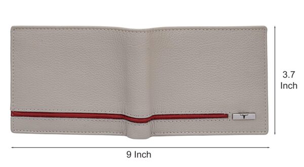 URBAN FOREST Stag Sand/Red Leather Wallet & Pen Combo Gift Set for Men - Image 6
