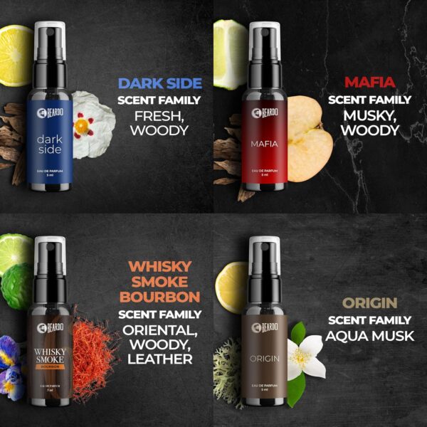 Beardo Mini Perfume Trial Kit, 10 x 5ml | Best Date Night Fragrances for Men | Travel friendly perfume kit for all moods & occasions | Ideal gift for men | Rakhi Gift for Brother | Friendship Day Gift - Image 8