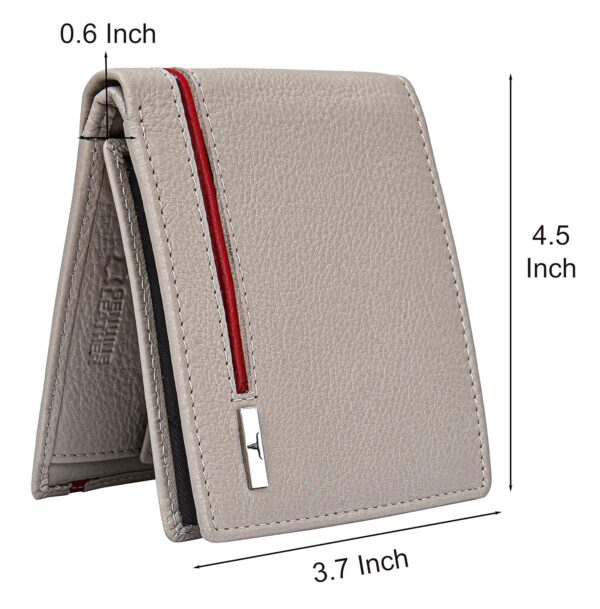 URBAN FOREST Stag Sand/Red Leather Wallet & Pen Combo Gift Set for Men - Image 3