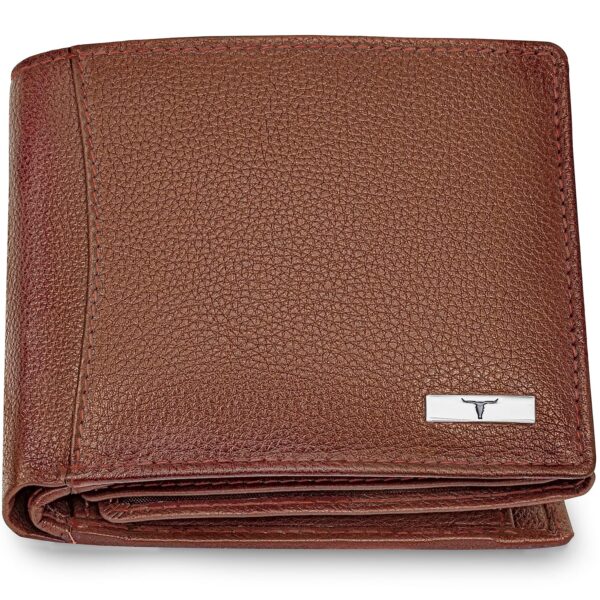 Urban Forest Oliver Redwood Light Brown Leather Wallet for Men, 6 Card Slot - Image 3