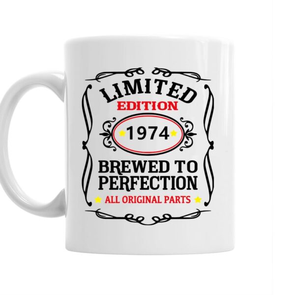 BALAJITRADE 50th Birthday Gift 1974 Gift idea for Men/Women/dad/Present idea/50 Mug Printed Coffee and Tea Ceramic Mug- 320 ML Ceramic Coffee Mug 8570 - Image 2