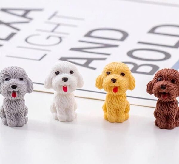 AK-Store (Set of 5) 3D Cartoon Shape Rubber Pencil Erasers, Stationery for Kids School Boys Girls, Birthday Return Gifts (Dogs) - Image 9