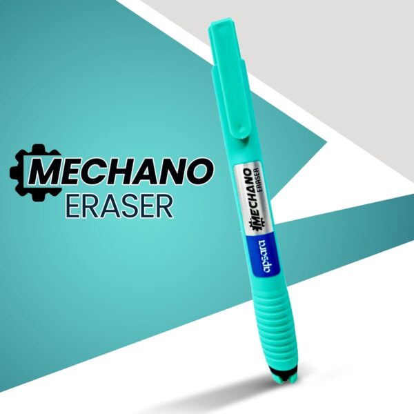 Apsara Mechano Eraser, Click Mechanism Eraser, Residue-Free Erasing, Comfortable Grip Handle, Clean Eraser with Plastic Container, Long Lasting Eraser for Students & Artist, Pack of 1 Eraser - Image 4