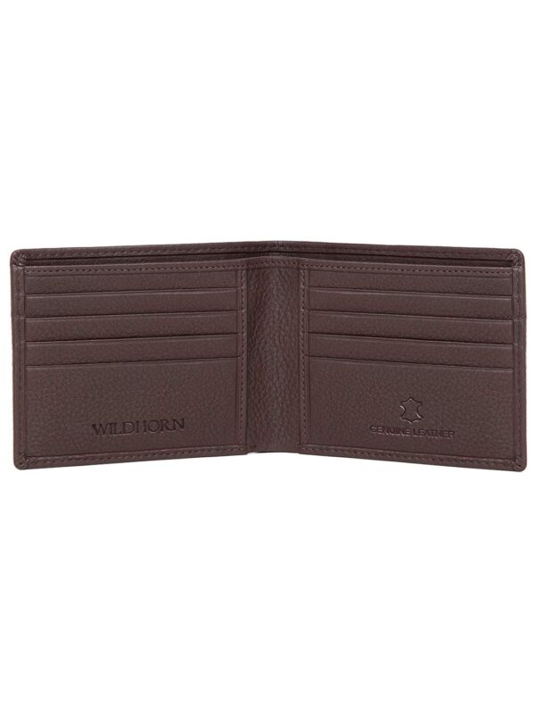 WildHorn Men's Classic Leather Wallet and Belt Combo (Brown) - Image 4