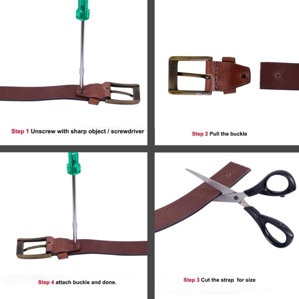 URBAN FOREST Leather Belt for Men - Image 8
