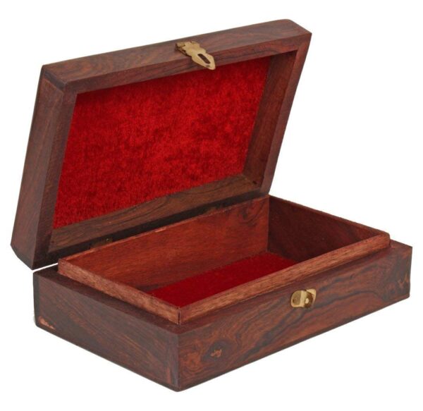 Antlantic wood store Wooden Handmade Jewellery Keepsake Celtic Box for Women Wood Jewel Organizer Hand Carved with Intricate Carvings Gift Items - 8 X 5 inches (Brown) - Image 4