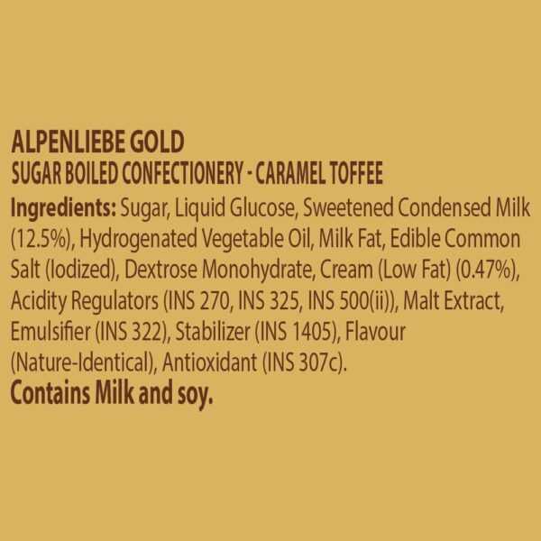 Alpenliebe Gold, Caramel Candy, 144 g (40 Pieces) - Image 6