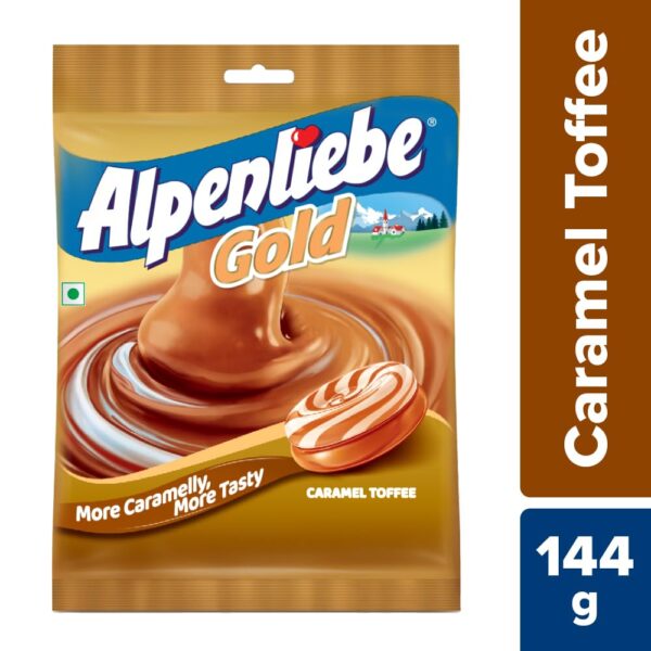 Alpenliebe Gold, Caramel Candy, 144 g (40 Pieces) - Image 3