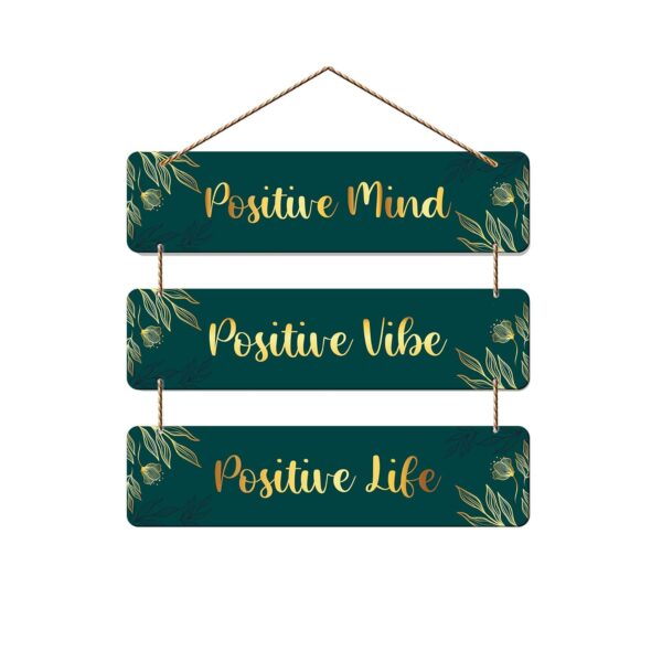Artvibes Designer Wooden Hanging for Home Decor | Office | Living Room |Bedroom | Gifts | Positive Quotes Decorative Items | House Decoration | Artworks Wall Hangings (WH_5310N) - Image 2