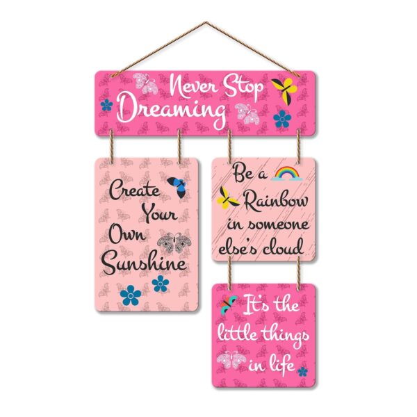 Artvibes Motivational Quote Decorative Wall Art MDF Wooden Wall Hanger for Living Room | Bedroom | Home Decor | Office | Gift | Quotes Decor Item | Wall Hanging For Home Decoration (WH_6501N) - Image 2