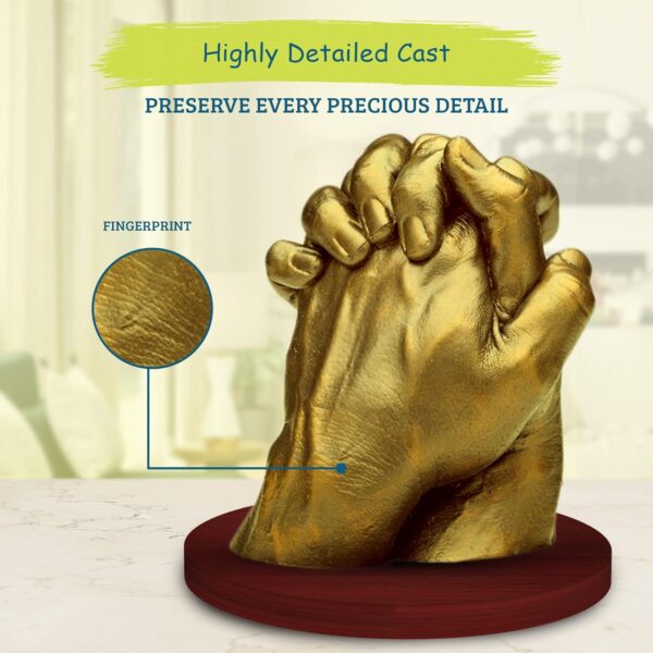 Bawy Hand Casting kit for Couple. Hand Casting kit memorable Gift for Marriage, Anniversary, Valentine, and Birthday - Image 3