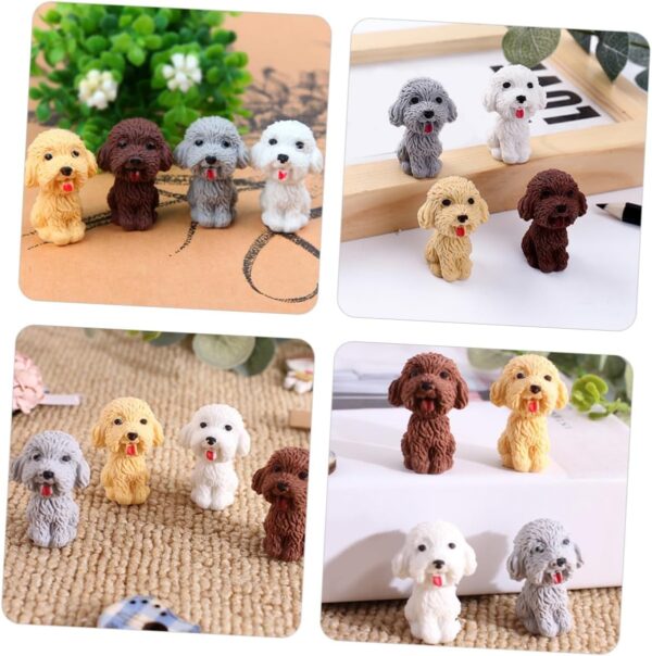 AK-Store (Set of 4) 3D Cartoon Animal Shape Rubber Pencil Erasers, Stationery for Kids School Boys Girls, Birthday Return Gifts (Dog Pups) - Image 6