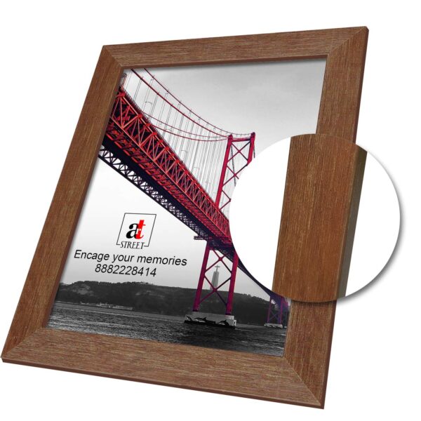 Art Street Photo Frame For Wall Set Wall Hanging Picture, Photo Frame For Home and Office Decoration (Set of 3, 5x5 Inch - Brown) - Image 5