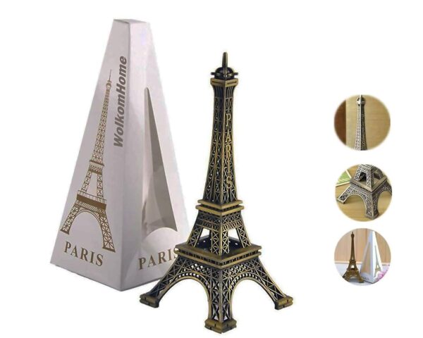 WolkomHome Small Cooper Eiffel Tower Miniature Decorative Showpiece - 6 inch Height BIG Best Gift for office, Car home decoration items - Image 6