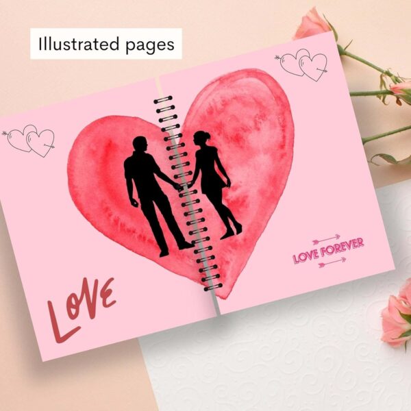 Anniversary Gift For Couple Special - LOVE BOOK - Scrapbook For Memories DIY Couple Gifts For Husband, Wife, Girlfriend, Boyfriend, Mom, Dad/ Marriage, Wedding, Best Engagement Couples Gift Items - Image 4