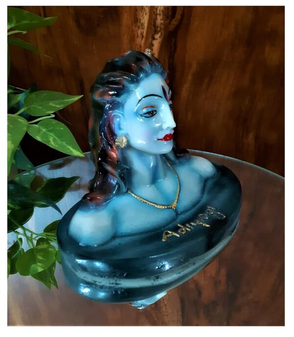 AFTERSTITCH Aadi Yogi Shiva Statue for Car Dashboard Home Living Room Decoration Pooja Mandir Garden Gift Items for House Warming Ceremony Marriage Wedding (Aadi Yogi Shiva Coloured) - Image 3