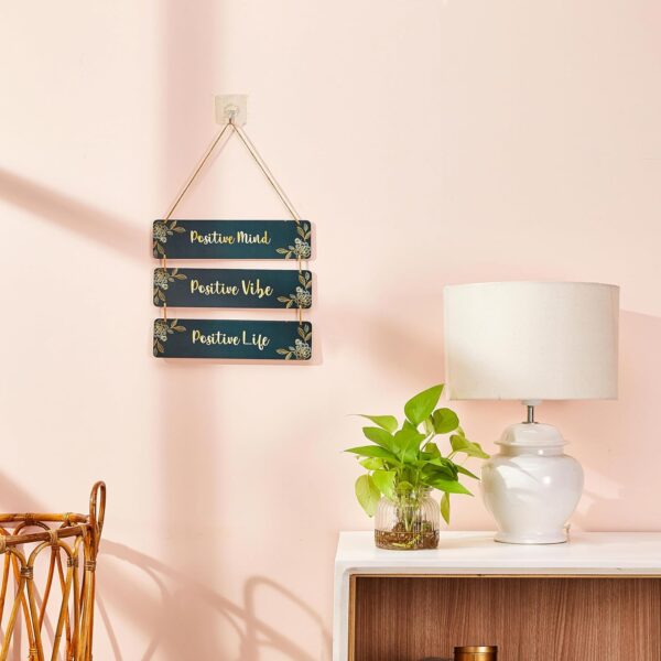 Amazon Brand - Solimo MDF Positive Quote Wall Hanging Decorative Item for Home Decor, Office, Living Room, Bedroom and Gift - Image 2