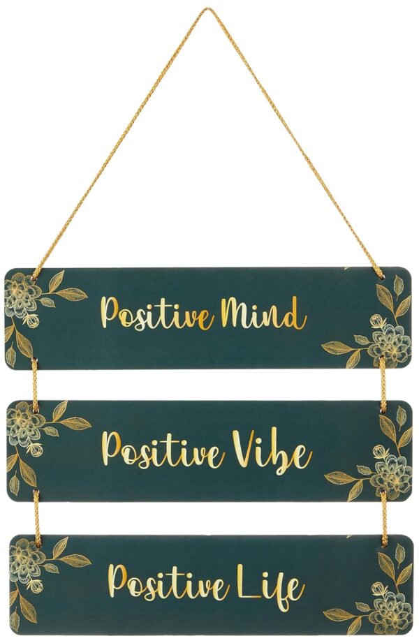 Amazon Brand - Solimo MDF Positive Quote Wall Hanging Decorative Item for Home Decor, Office, Living Room, Bedroom and Gift - Image 3