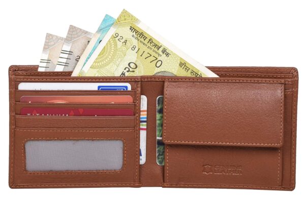 URBAN FOREST Rakhi Gift Hamper for Brother - Classic Redwood Men's Leather Wallet, Black Keyring and Rakhi Combo Gift Set for Brother - 4561 - Image 5