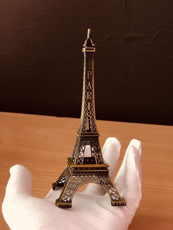 WolkomHome Small Cooper Eiffel Tower Miniature Decorative Showpiece - 6 inch Height BIG Best Gift for office, Car home decoration items - Image 4